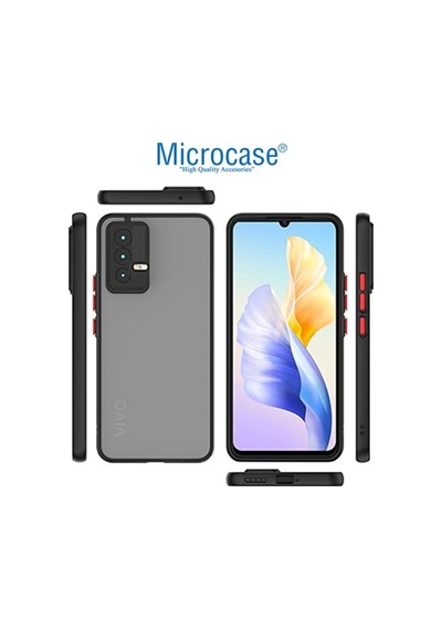 Microcase Vivo V23 5G London Serisi Kilif - Buzlu Siyah 549268041