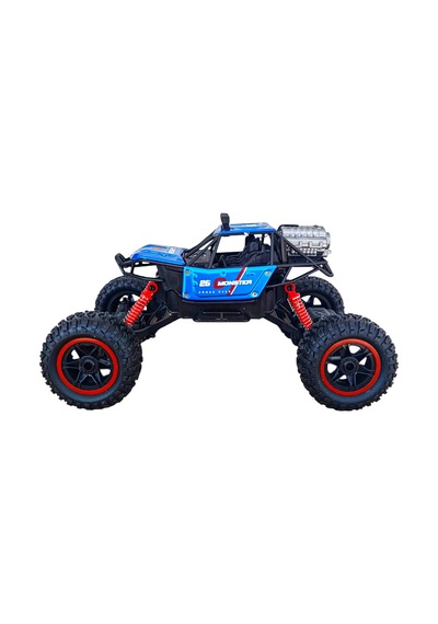 Duman Atan Uzaktan Kumandalı Şarjlı Full Fonksiyon Canavar Rock Crawler 26 Cm. Mavi