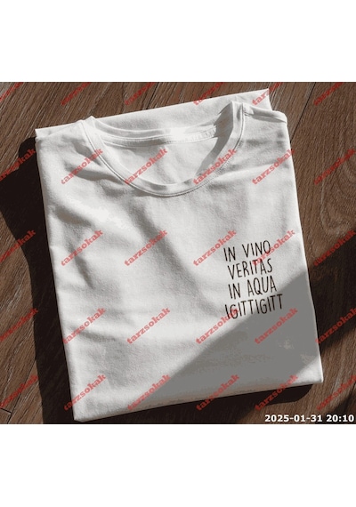 Slogan Unisex Yazılı Oversize Tshirt Twgwbr4 Beyaz