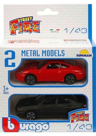 1:43 Street Fire Çiftli Arabalar 2'Li Set