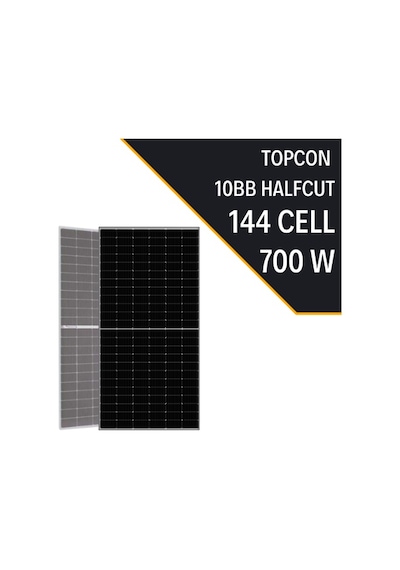 Lexron Topcon Bıfacıal 700w 10bb Half Cut Güneş Paneli