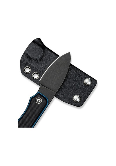 Civivi Baby Banter Fixed Blade Knife Black & Blue G10 Handle Kamp Bıçak Siyah