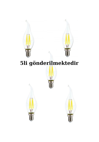 E 14 Duy Uyumlu Ampull Ct-4064 5li Gönderilmektedir Beyaz