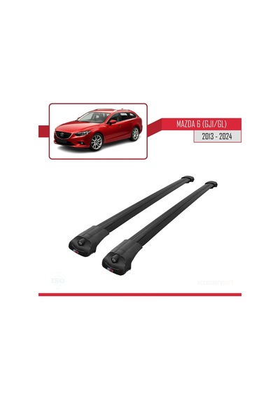 Mazda 6 Gj1/gl 2013 Ve Sonrası İle Uyumlu Ace-1 Ara Atkı Tavan Barı Siyah