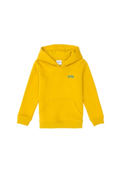 U.S. Polo Assn. Erkek Çocuk Sarı Basic Kapüşonlu Sweatshirt 50295161-VR094