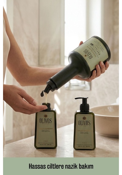 Gaia S Garden Zeytinyağlı Şakayık Kokulu Sıvı Sabun Refill 1500 Ml 3x500 Ml Ekonomik Paket