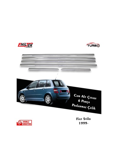 S-Dizayn  Fiat Stilo Cam Çıtası 6 Prç Krom 1998 Üzeri