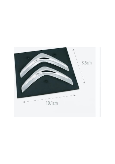 Citroen 2012 Ve Sonrası Yıllara Uyumlu Ön Arma Logo 10.1 8.5 Cm