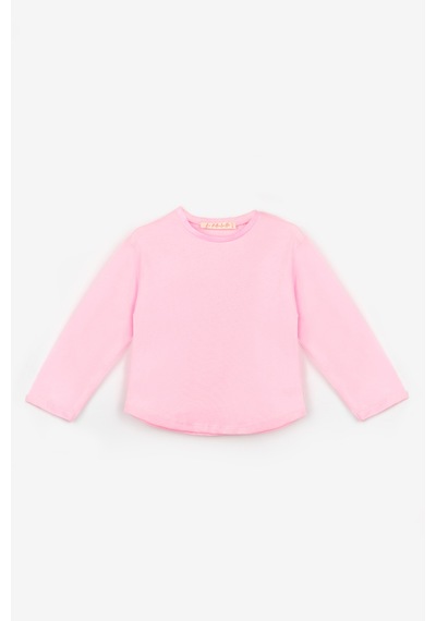 Le Mabelle Pembe Beyaz Uzun Kollu Penye 2'li Basic Tişört Paketi Pembe