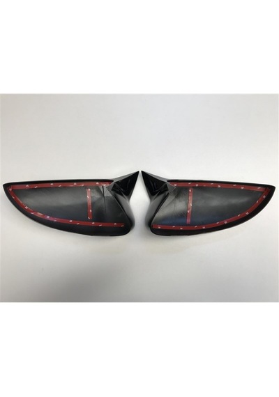 Otoçizgi Volkswagen Scirocco Yarasa Ayna Kapağı Batman Piano Black N11.4713 Otoçizgi