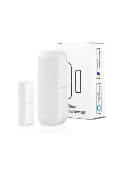 Akıllı Kapı Ve Pencere Sensörü / Alexa Google Destekli Kablosuz Wi-fi / Zigbee Manyetik Kontak Dedektörü