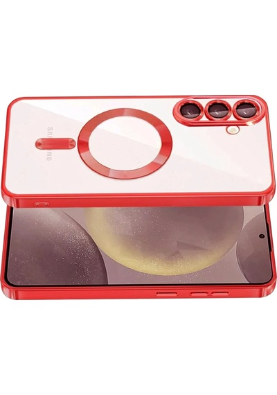Ilkeshop Newface Samsung Galaxy Uyumlu S26 Kross Magneticsafe Kapak - Kırmızı