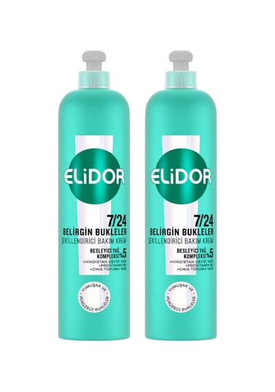 Elidor 7/24 Şekillendirici Bakım Kremi Belirgin Bukleler 240 Ml X2