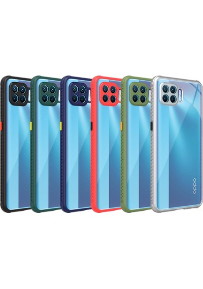 Oppo Reno 4 Lite Kilif Köse Korumali Silikon Arkasi Seffaf Kapak 466796659