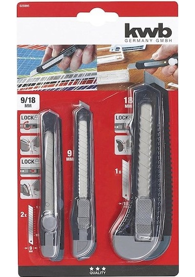 KWB  Maket Bıçağı Seti 3 Parça (49025995)