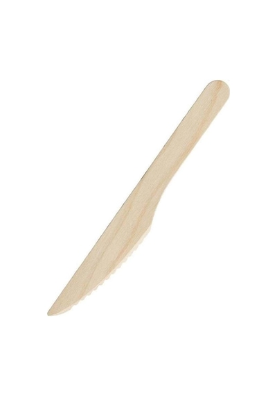 Ekolojik Tahta Bıçak 16.5 Cm - 100'lü 16 X 27