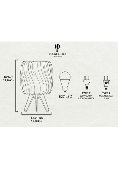 Masa Lambası - Kıyı Temalı Led Işık Çok Rekli - Beyaz