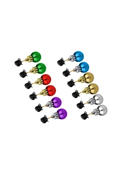 12/16pcs Noel Sakal Dekorasyon Karıştma Topu Noel Baba Sakal Süs Klip Parti Giymek 12pcs
