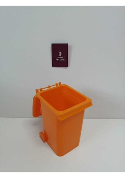 Mini Çöp Kovası Masaüstü Kalemlik Çok Renkli