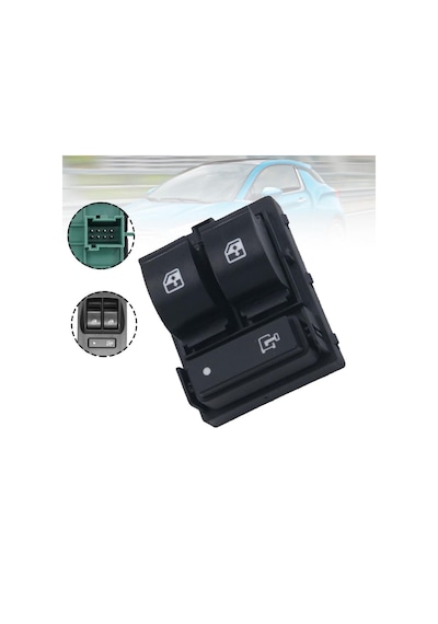 Cam Acma Kumanda Anahtarı Sol Cercevesız Yesıl Boxer Iv Jumper Iv Ducato Iv 14 / 735532905