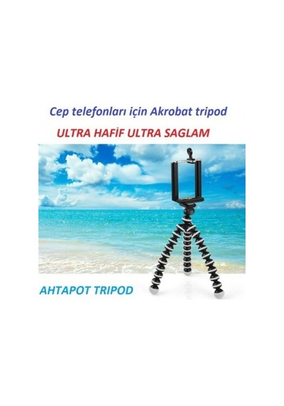 Cep Telefonlari & Digital Camera Uyumlu 25cm Ahtapot Tripod 2in1