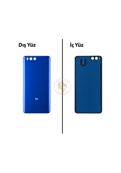 Xiaomi Mi Note 3 Mavi Arka Pil Kapağı Batarya Kapağı Lazer Kesim Back Cover Çok Renkli