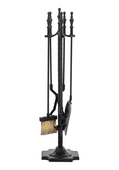 Classıc Black Şömine Aksesuar Seti 80cm