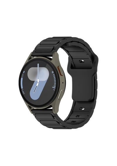 Samsung Uyumlu Galaxy Watch 46mm Zore Krd-132 22mm Silikon Kordon Strap Kayış - Beyaz