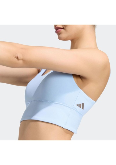 Adidas Studio All Me Kadın Mavi Hafif Destekli Sporcu Sütyeni Kx3161