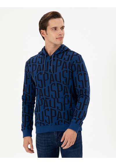 U.s. Polo Assn. Erkek İndigo Sweatshirt 50293445-vr028 İndigo