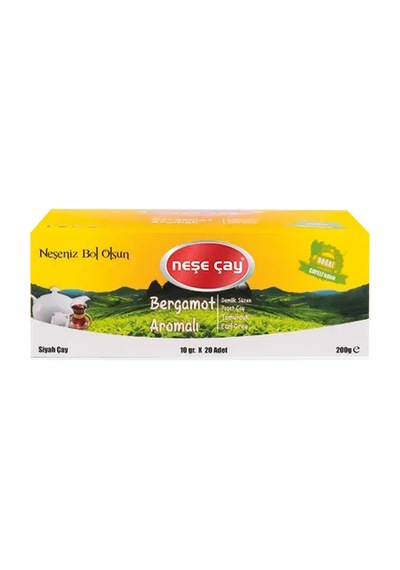 Neşe Çay Bergamot Aromalı Siyah Demlik Poşet Çay 20 x 10 G