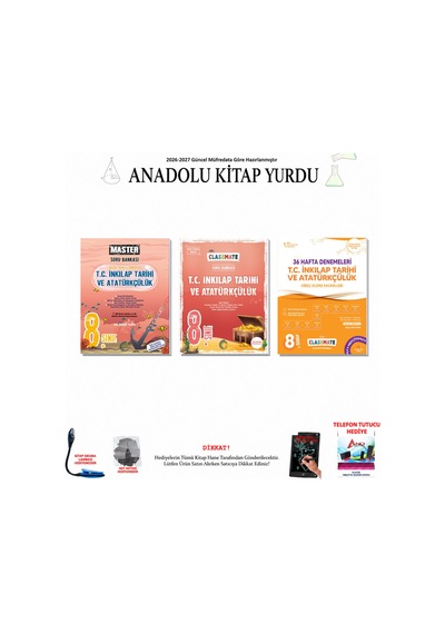 8. Sınıf Okyanus T.c. İnkılap Tarihi Master Classmate Soru Seti