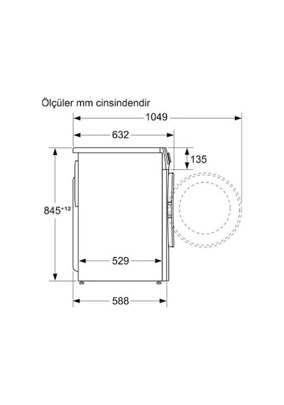 Profilo CGA242X1TR 1200 Devir 9 KG Çamaşır Makinesi