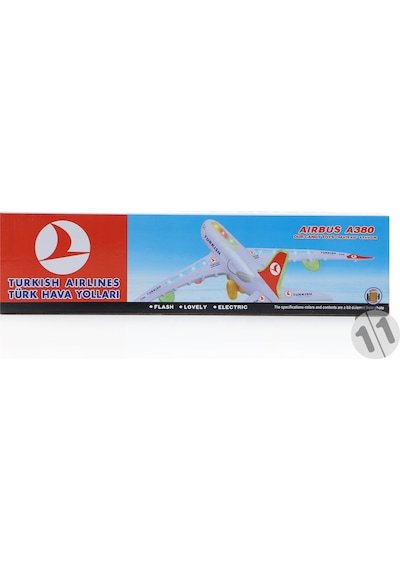 Turkish Müzikli Işıklı Maket Uçak