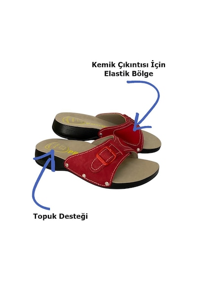 Prodexy Ortopedik Halluks Ve Topuk Dikeni Terliği Kemik Çıkıntısı Terliği Kırmızı Prodexy Ortopedik Halluks Ve Topuk Dikeni Terliği Kemik Çıkıntısı Terliği Kırmızı