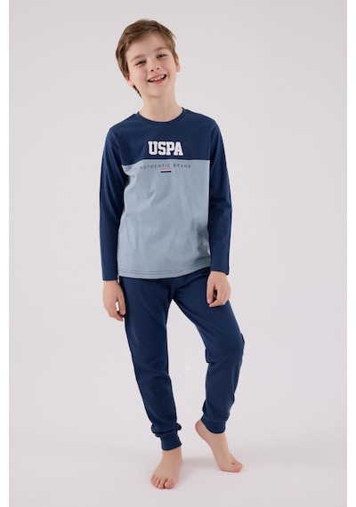 U.S. Polo Assn. Erkek Çocuk Mavi Pijama Takımı 5274-48769 Mavi