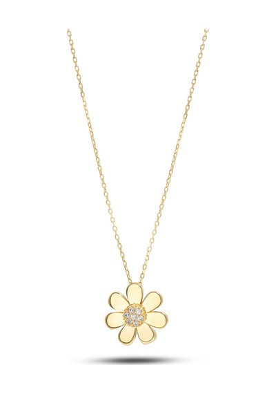 Debora Jewelry 14 Ayar Altın Papatya Kolye