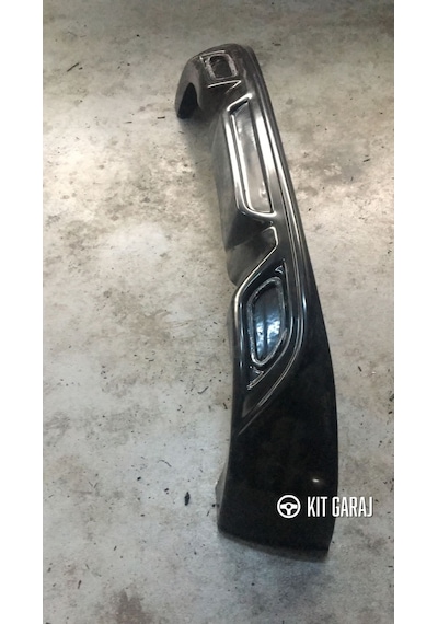 Kit Garaj Opel Astra J Hb Makyajlı Egzoz Görünümlü Arka Ek Plastik Şık & Dayanıklı Boyasız