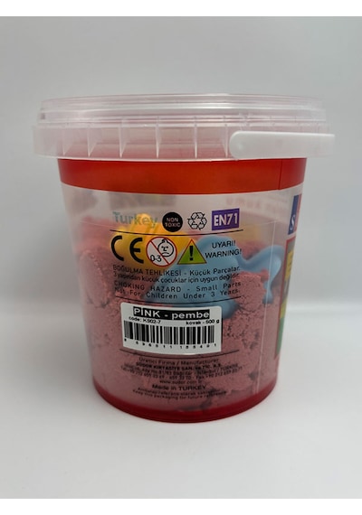 Kinetik Kum Kırmızı Renk 500 Gr Pembe