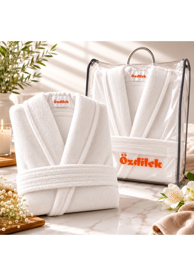 Özdilek %100 Pamuk Unisex Bornoz Otel, Spa, Sauna Ve Hamam Kalitesi Yumuşak, Yüksek Su Emici Banyo Bornozu Anushka Fermuarlı Saklama Kılıfı Hediyeli Premium Hediye Seti Beyaz Özdilek %100 Pamuk Unisex Bornoz Otel, Spa, Sauna Ve Hamam Kalitesi Yumuşak, Yüksek Su Emici Banyo Bornozu Anushka Fermuarlı Saklama Kılıfı Hediyeli Premium Hediye Seti Beyaz