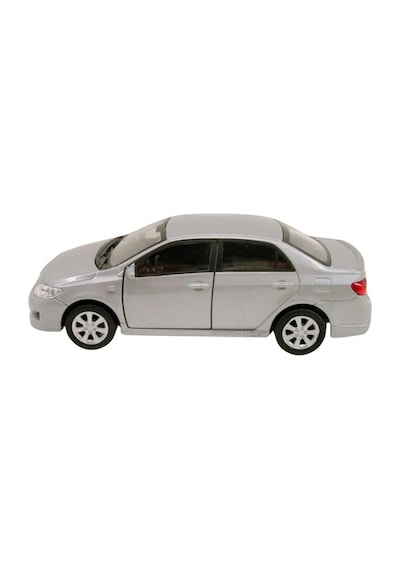 2009 Toyota Corolla Metal Model Araba 1:36 Ölçek Diecast Çek Bırak Gümüş Renk Açılabilir Kapılı Oyuncak Çok Renkli