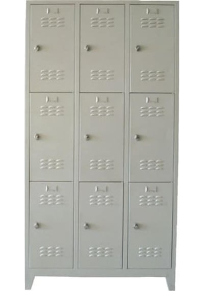 Jessan Ofis Eko 9'Lu Soyunma Dolabı Gri