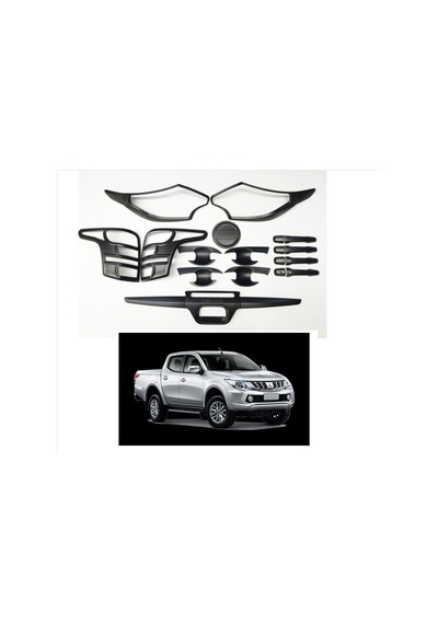 Autogp Mitsubishi L200 Dış Kaplama Seti Siyah Set Full 2015+ Mt-512626