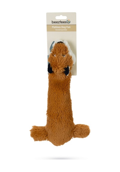Beeztees Köpek Oyuncağı, İki Sesli, Tilki, Peluş, Kahverengi, 36cm