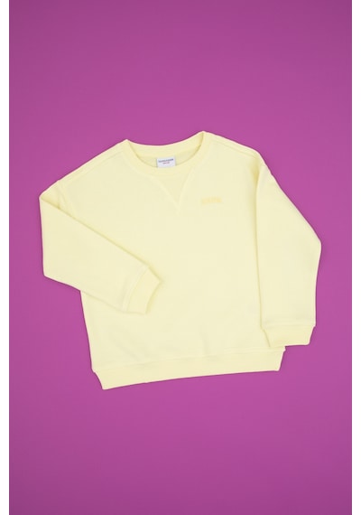 U.S. Polo Assn. Erkek Çocuk Sarı Bisiklet Yaka Basic Sweatshirt 50313829-VR044