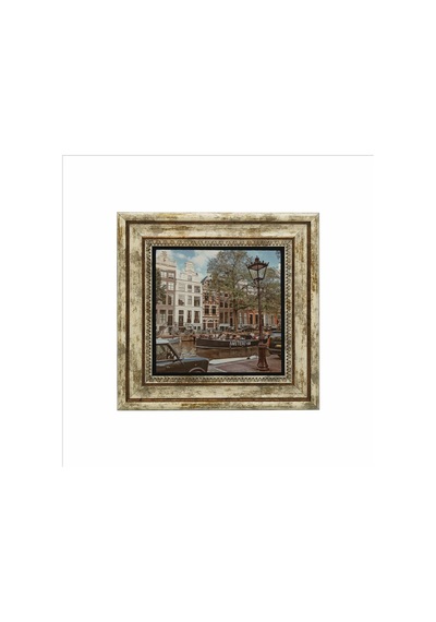 Amsterdam Görseli Baskılı Taş Tablo 25x25 512