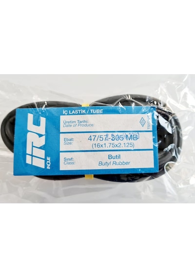 Anlaş IRC Bisiklet 16x1.75 16x1.95 16x2.125 İç Lastik Siyah