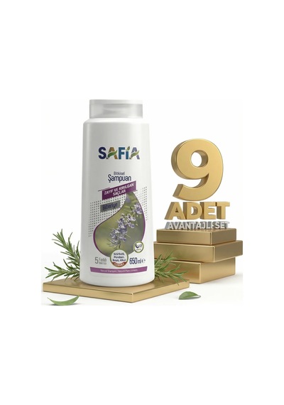 Safia Zayıf Ve Kırılgan Saçlar Şampuan 9x650 Ml