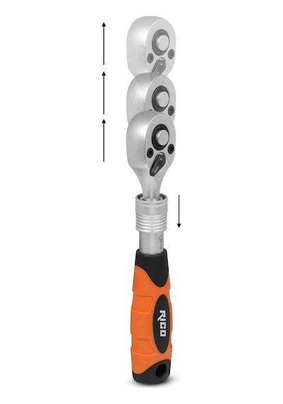 Rico 1-4" Uzatmalı Cırcır Kolu 72 Diş 013-Kk1472 N11.19083