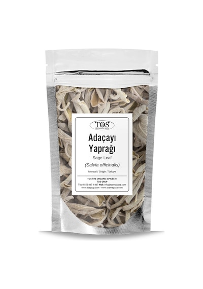 Tos The Organic Spices Adaçayı Yaprağı 250 G Salvia Officinalis
